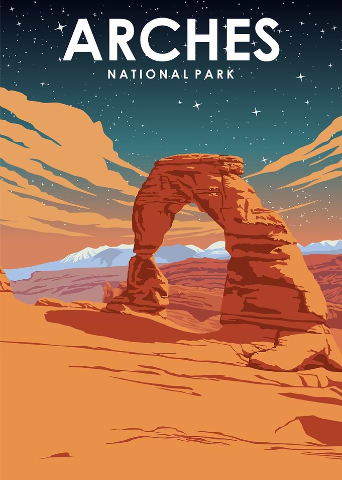 Arches National Park Night