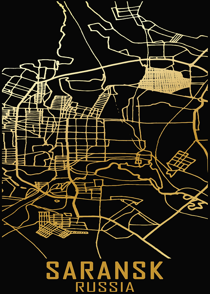 Saransk Russia City Map