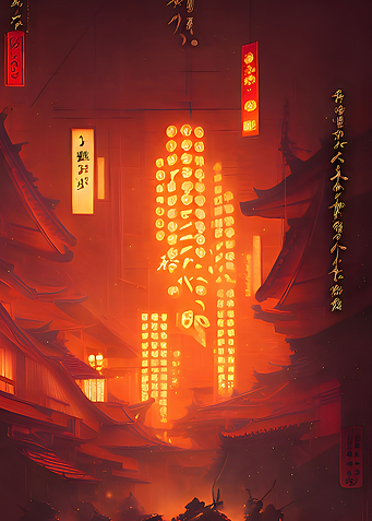 Asian Red Temple
