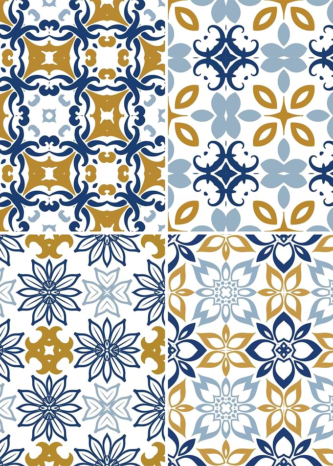 Mediterranean Blue Tile 69
