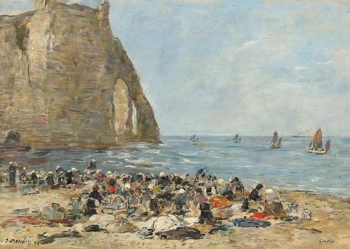 Washerwomen on the Beach