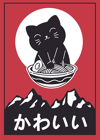 Japanese Happy Cat Ramen