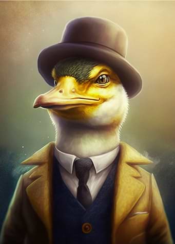 Duck Mafia Painting