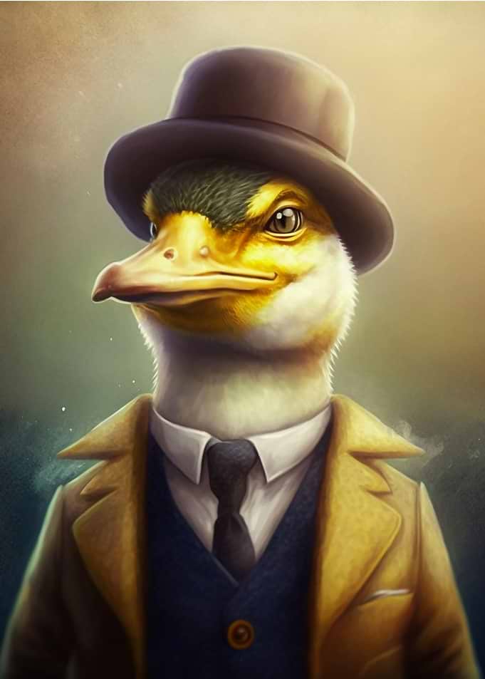 Duck Mafia Painting