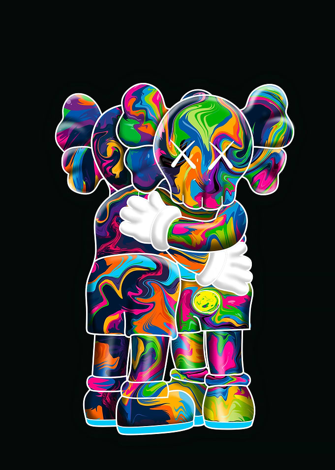 kaws posters