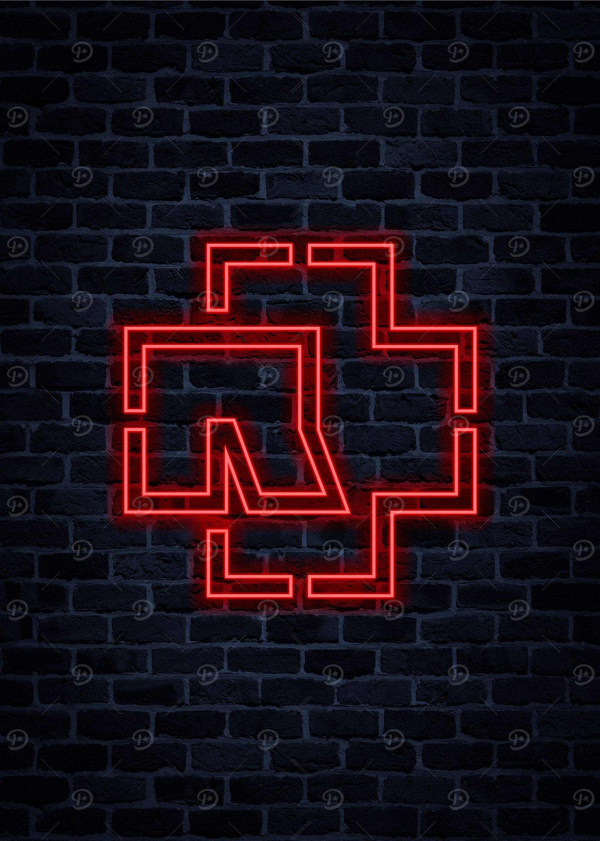Rammstein Neon Logo