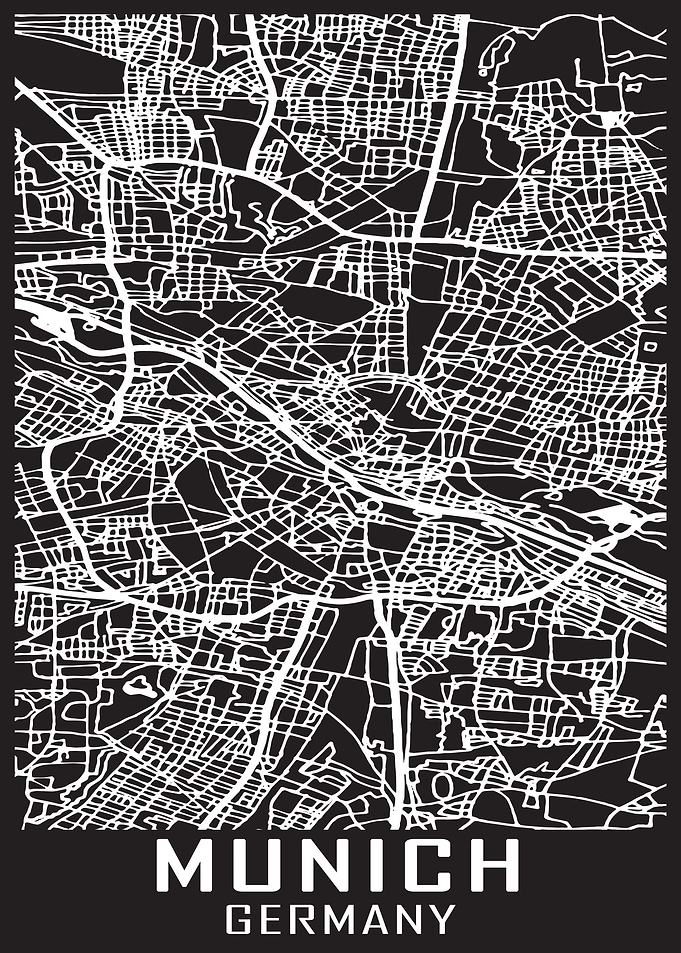 Munich Germany City Map