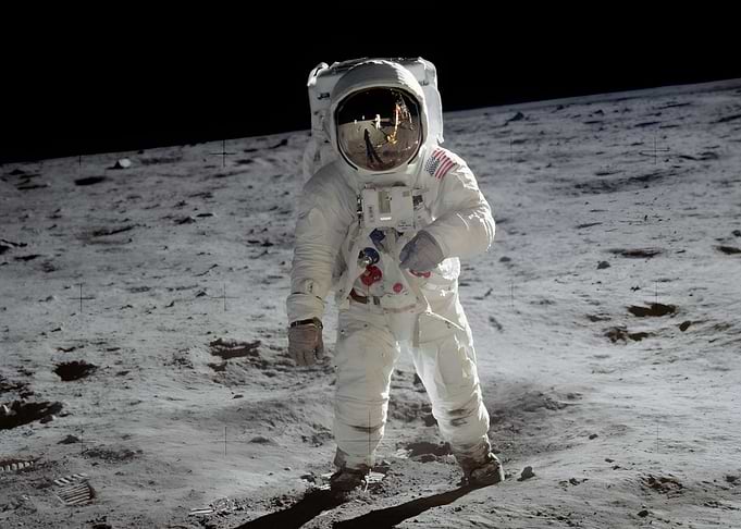 Astronaut on the moon