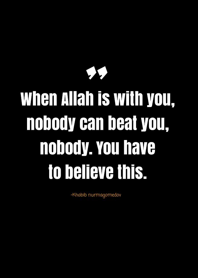 khabib nurmagomedov quote