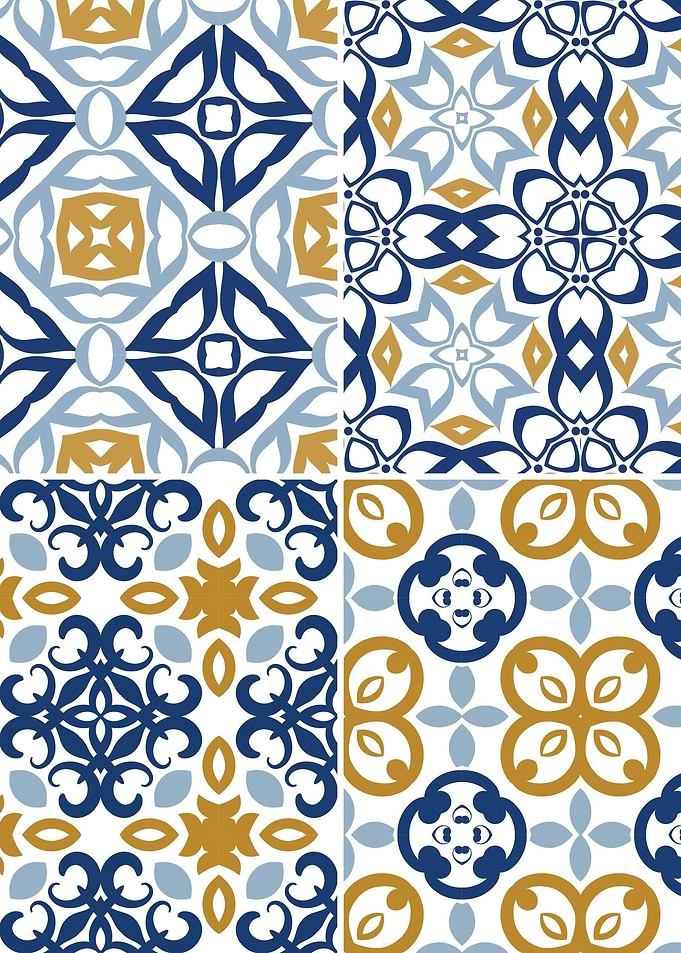 Mediterranean Blue Tile 67