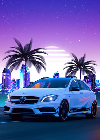 Benz A45 Synthwave