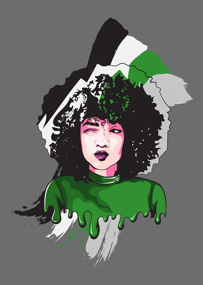 Afro Girl Demiromantic