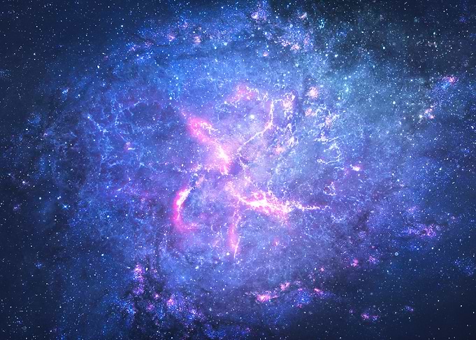 Galaxy and Bright Nebula