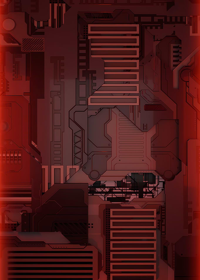 Red Board Circuit Art
