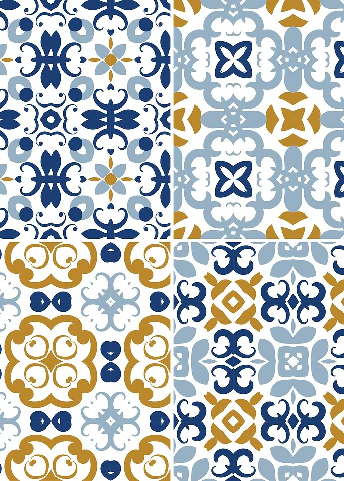 Mediterranean Blue Tile 61