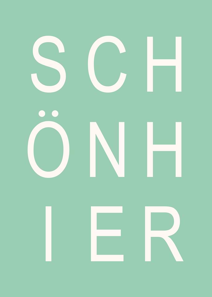 Poster saying german