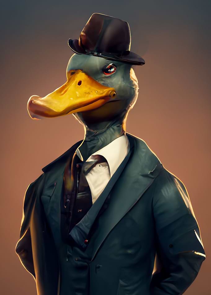Duck Mafia Painting