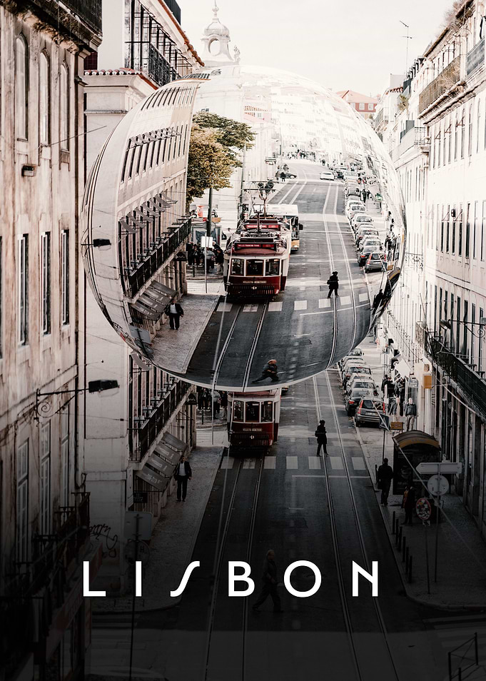 Lisbon Portugal Glass Ball