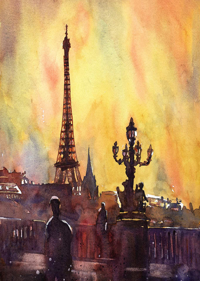 Eiffel Tower Art Paris