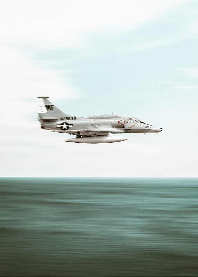cruising in A4 Skyhawk