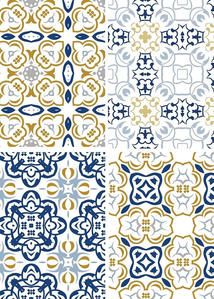 Mediterranean Blue Tile 78