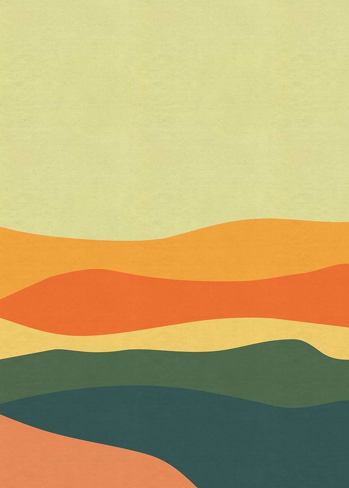 Desert vintage colorful