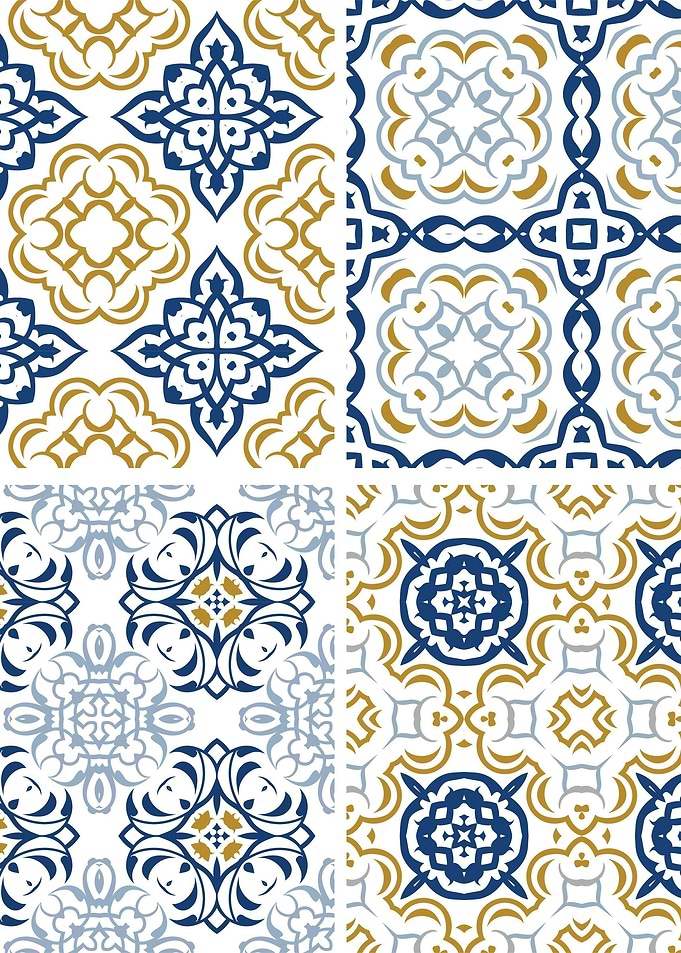 Mediterranean Blue Tile 77