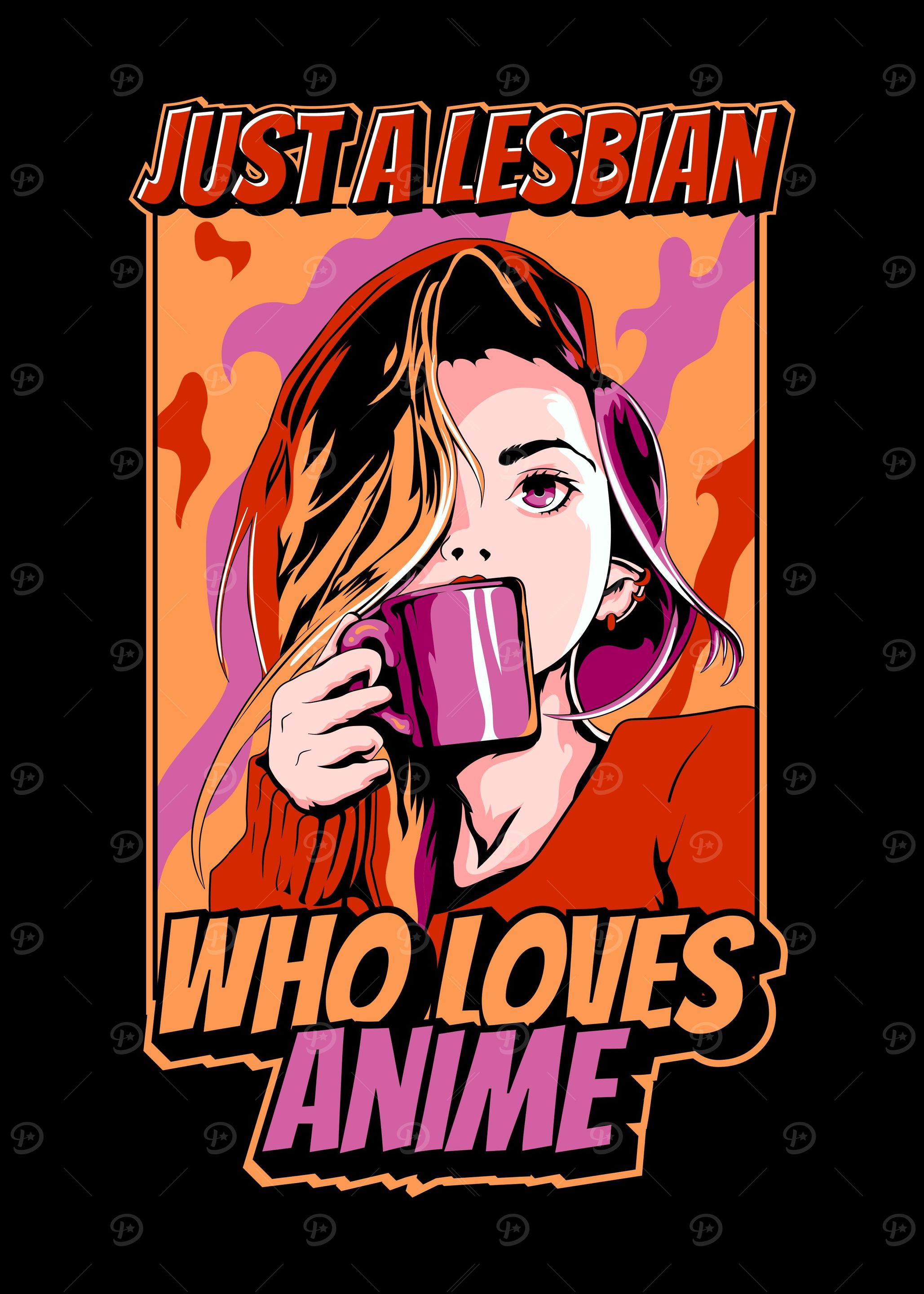 Funny Lesbian Anime Girl