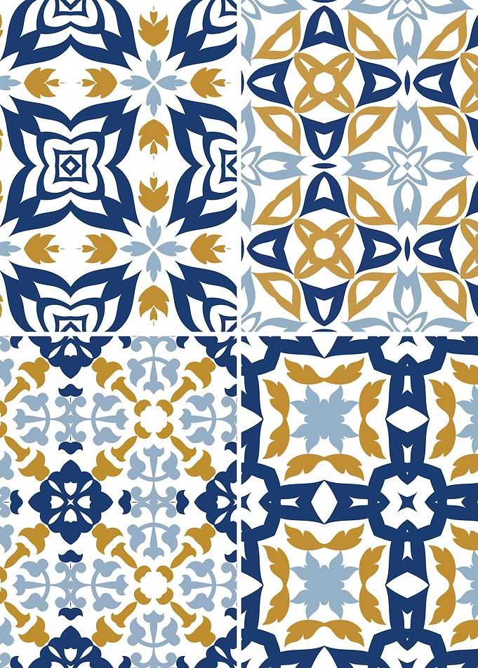 Mediterranean Blue Tile 71