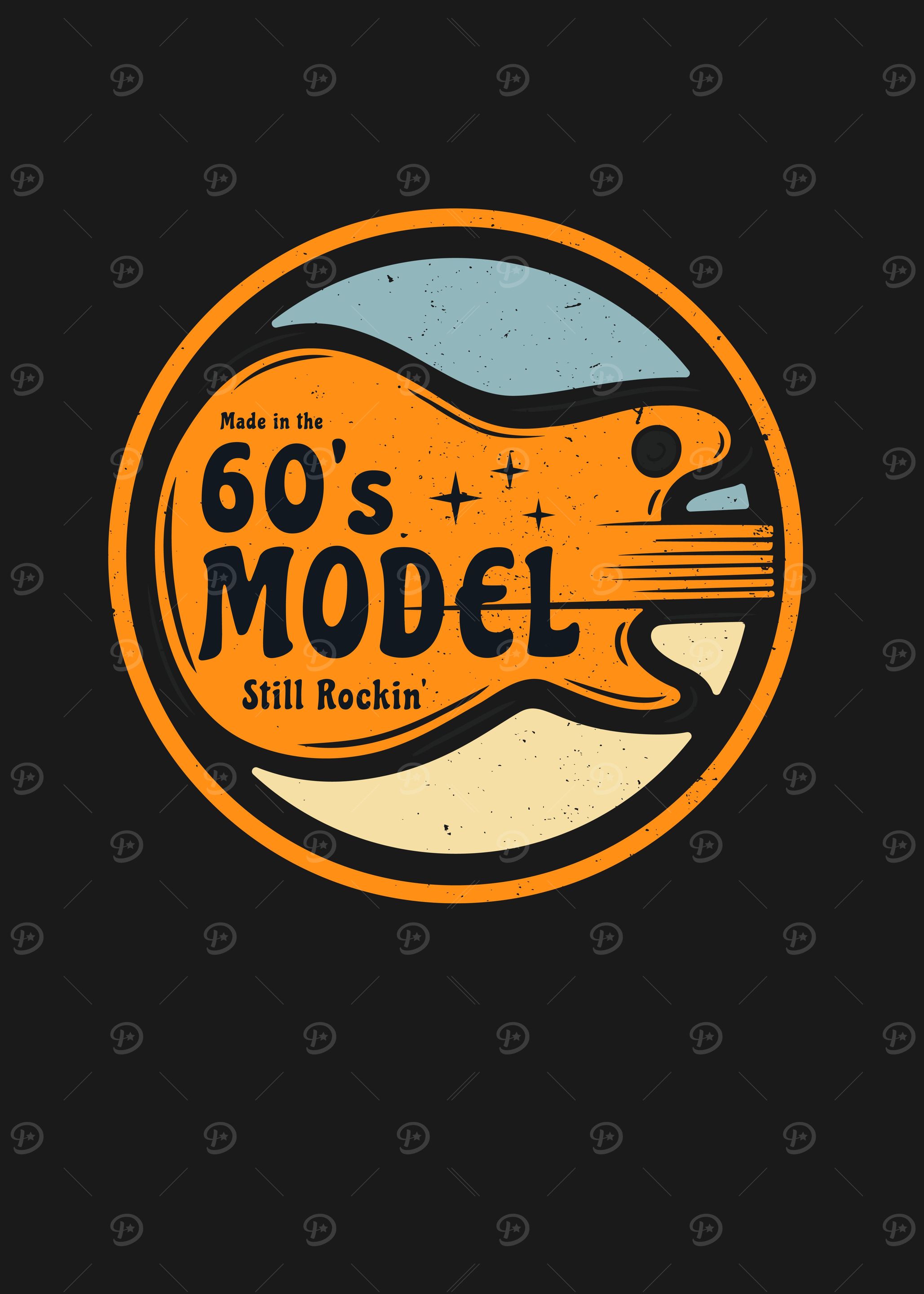 60s Birthday Guitar