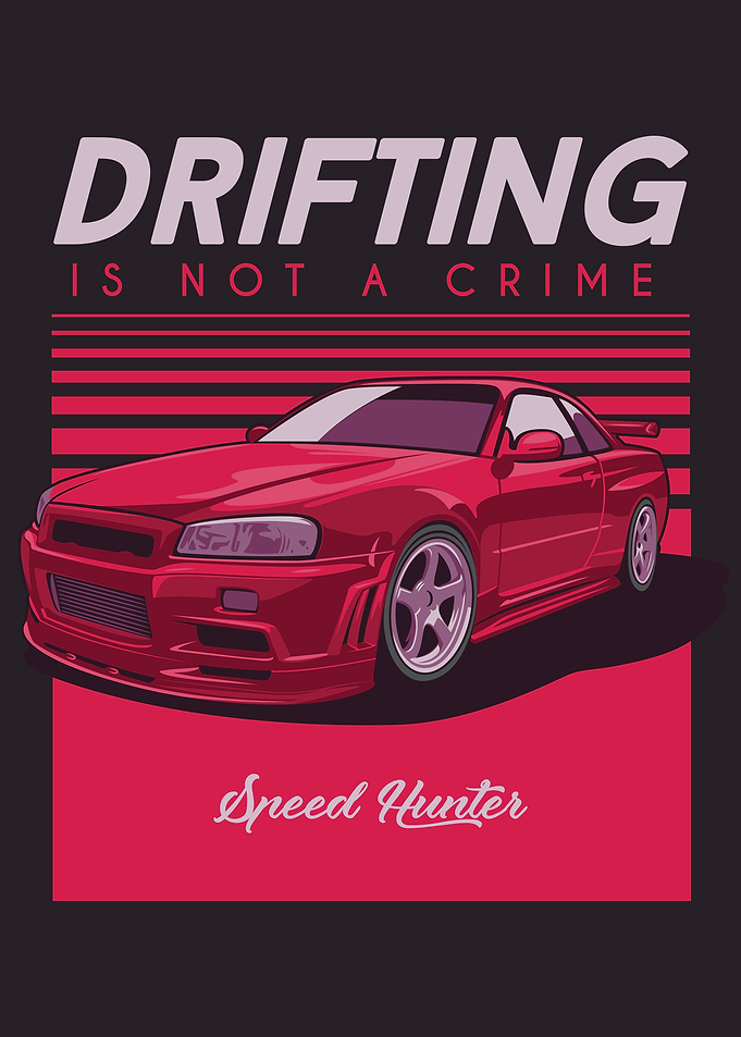 Vintage Car Drifting