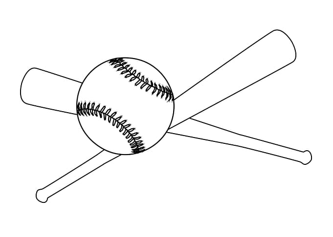 Baseball And 2 Bats