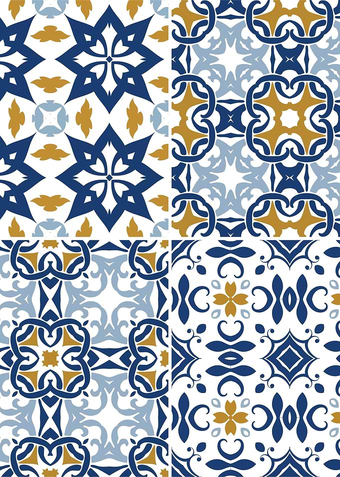Mediterranean Blue Tile 76