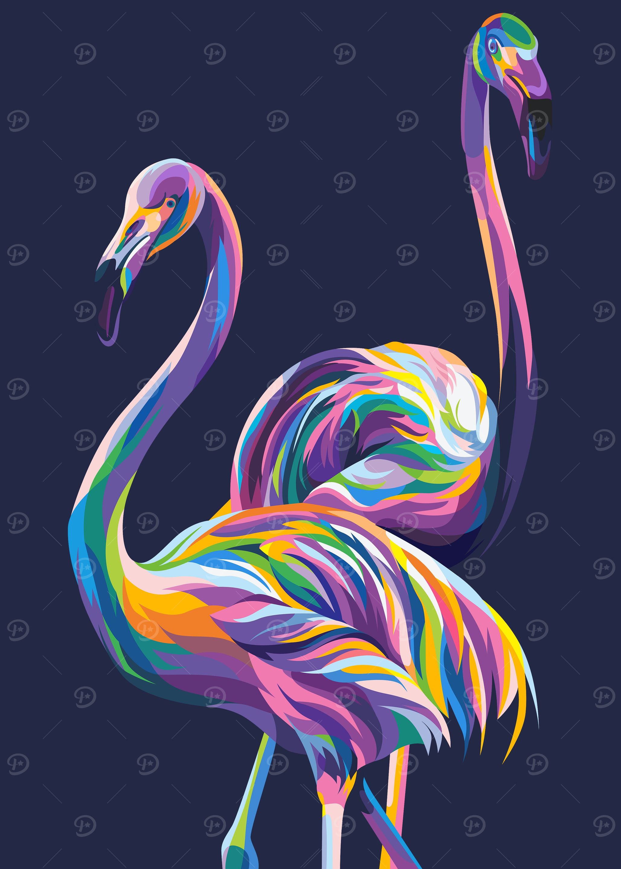 flamingo couple