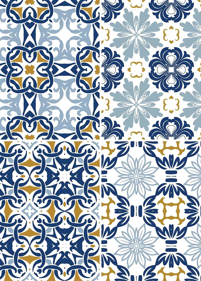 Mediterranean Blue Tile 73