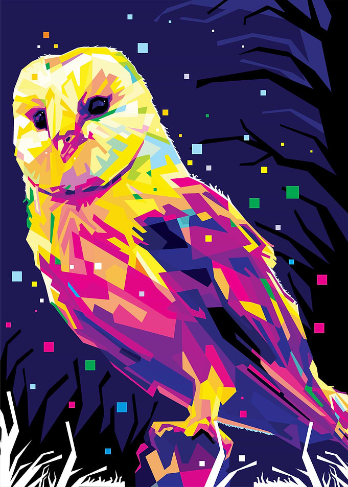 owl colorful