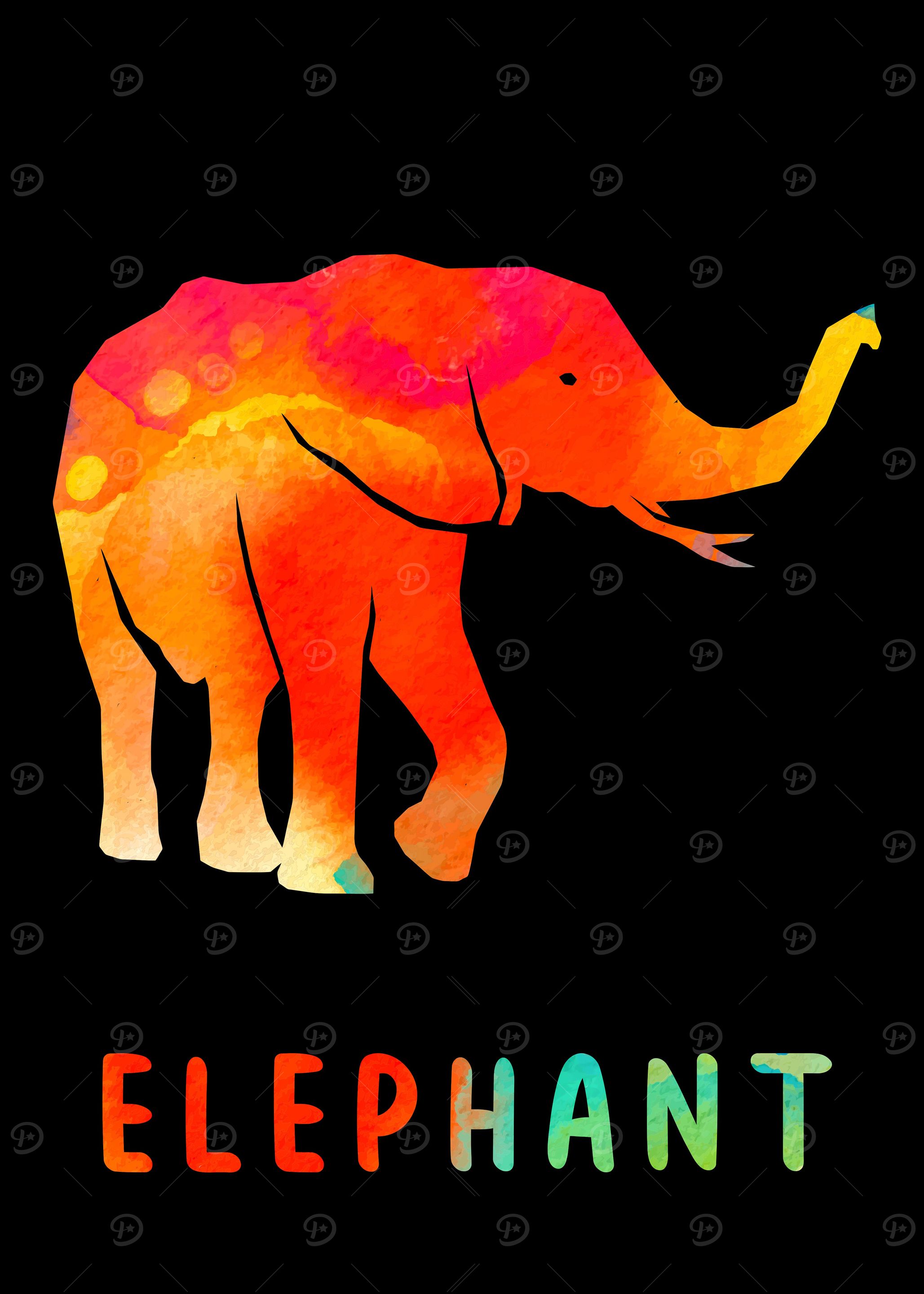 Elephant Colorful Animal