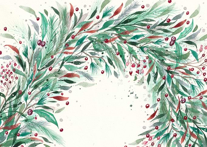 Christmas Loose Watercolor