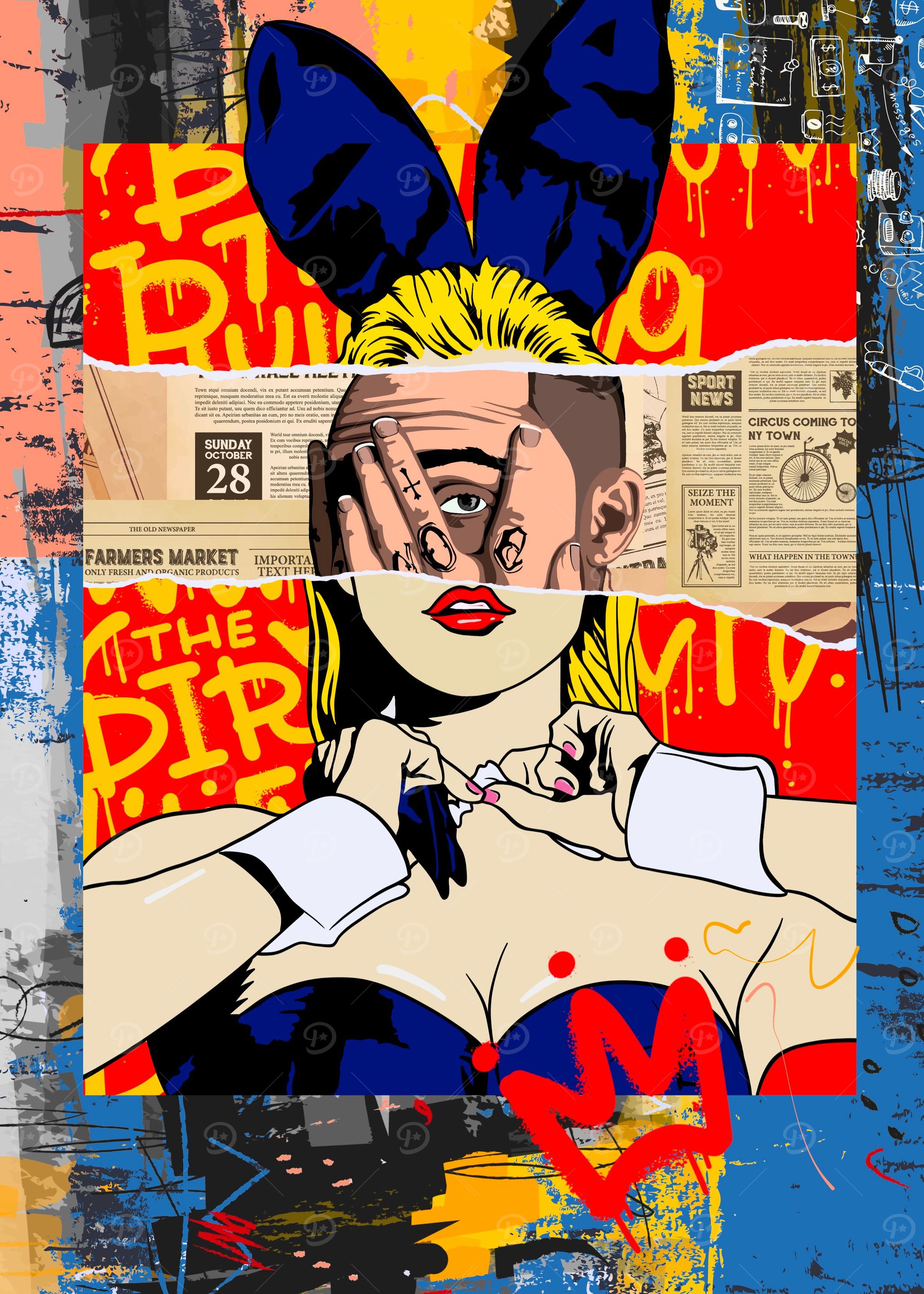 Hiden Mac Miller pop art