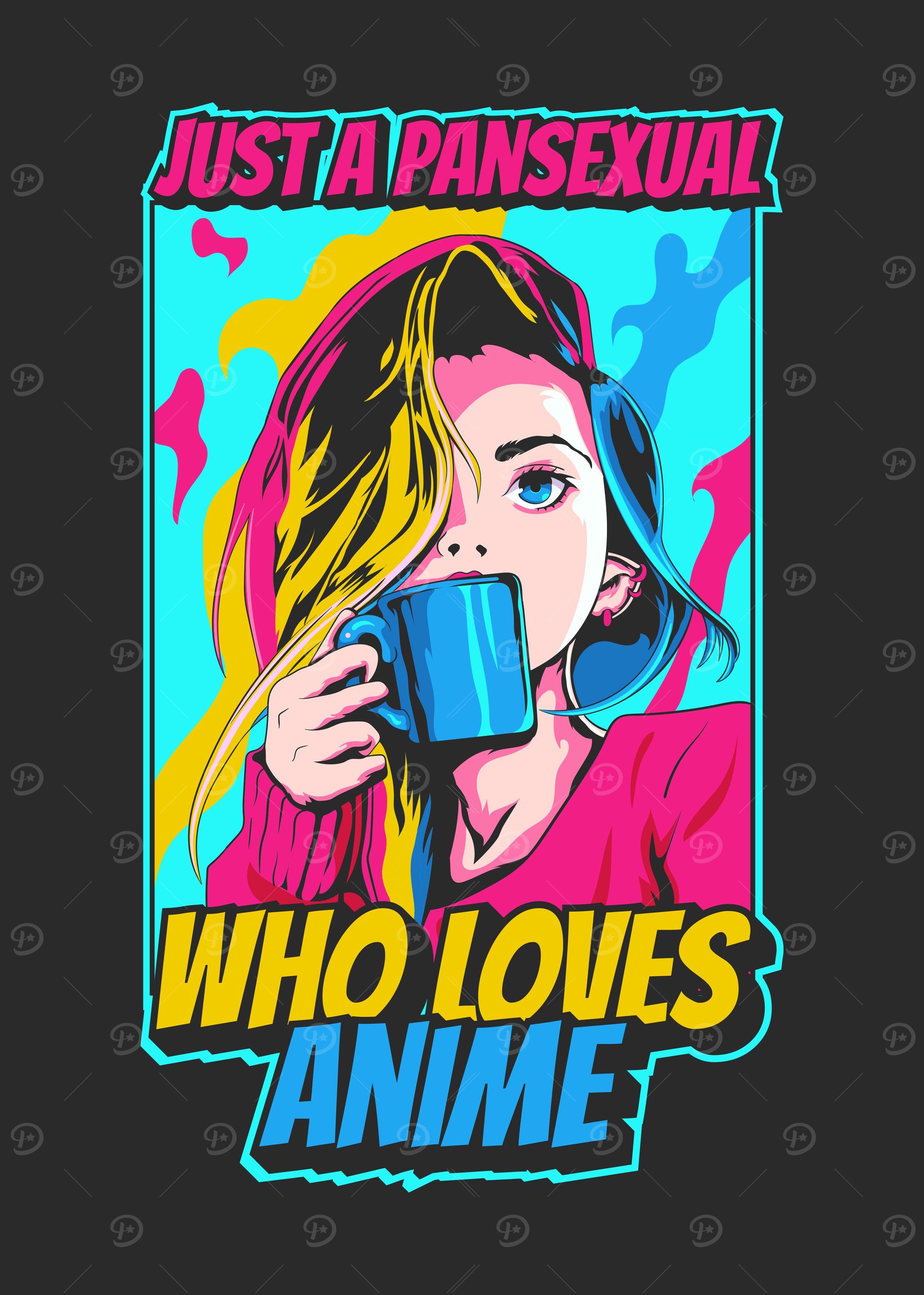 Funny Pansexual Anime Girl