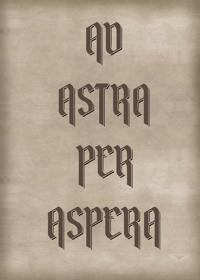 AD ASTRA PER ASPERA