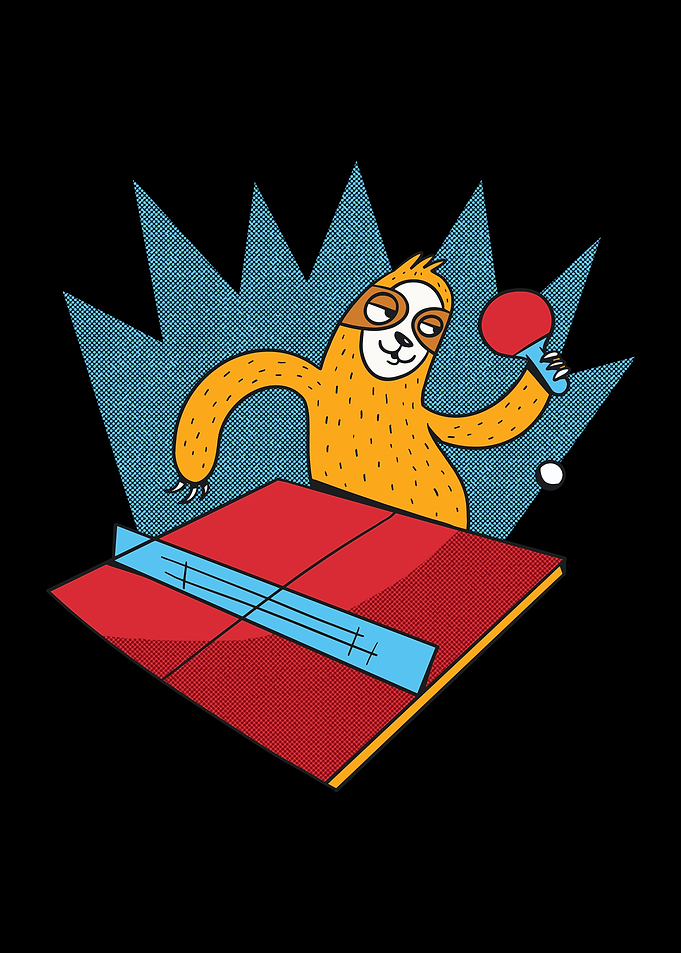 Sloth table tennis