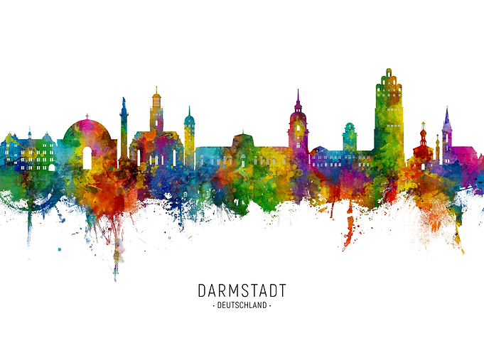 Darmstadt Skyline Germany