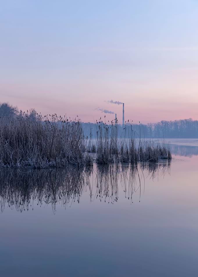 Winter travel, reflection