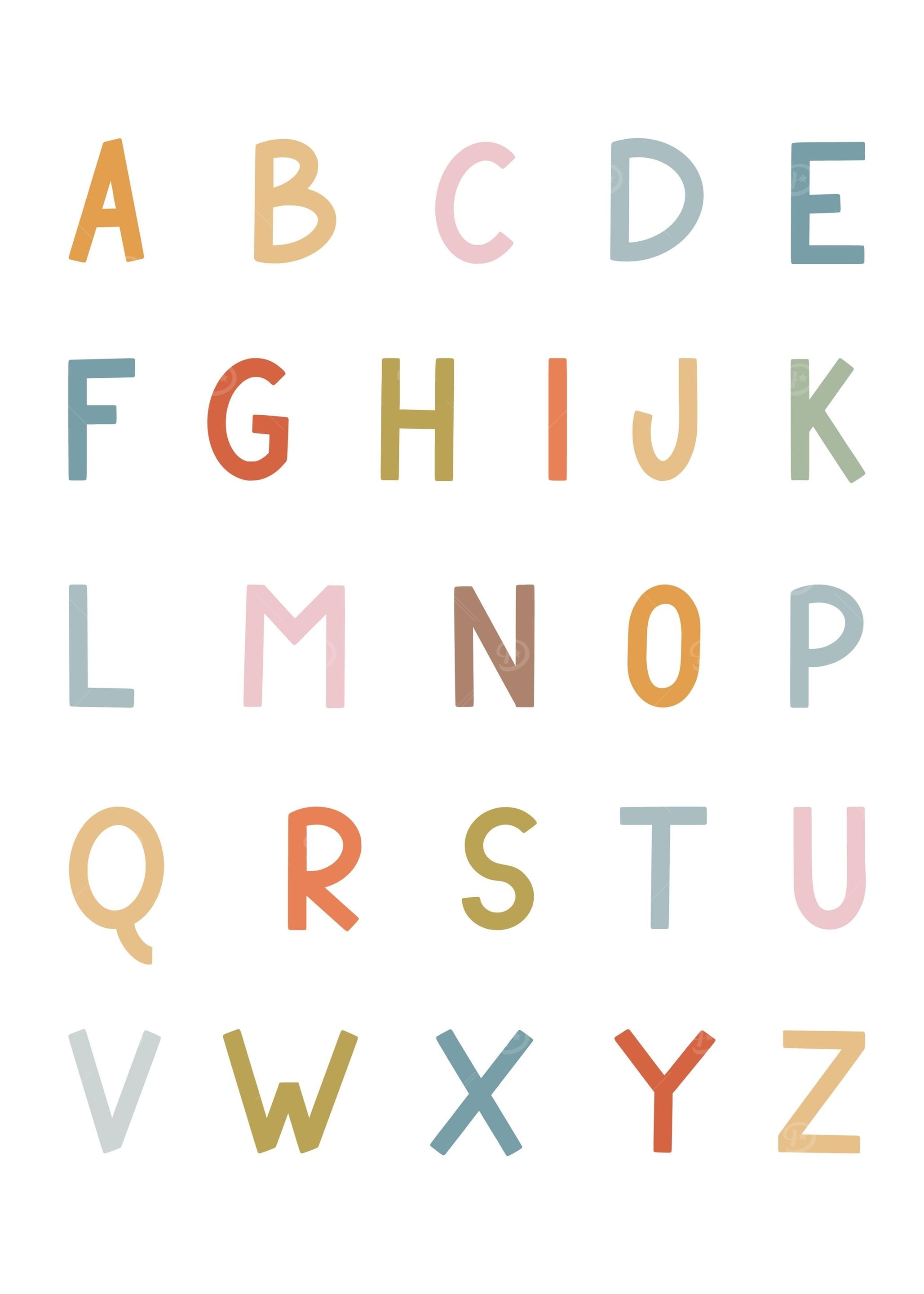 Alphabet Kid Art