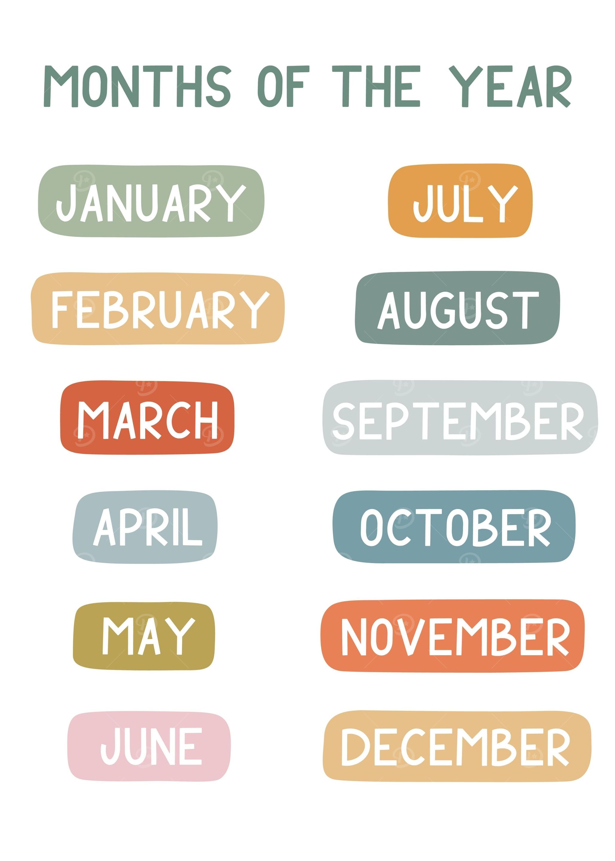 Months of the Year