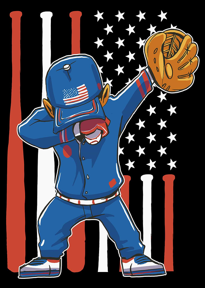 Dabbing Baseball Player