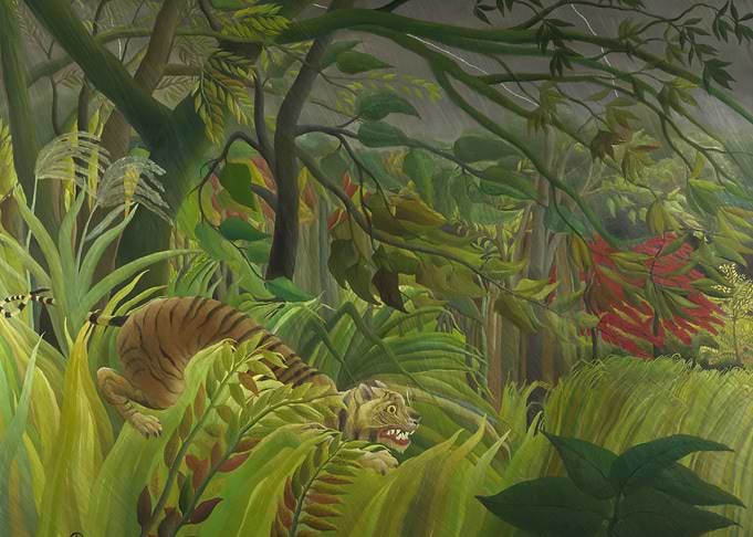Tiger In A Tropical Storm