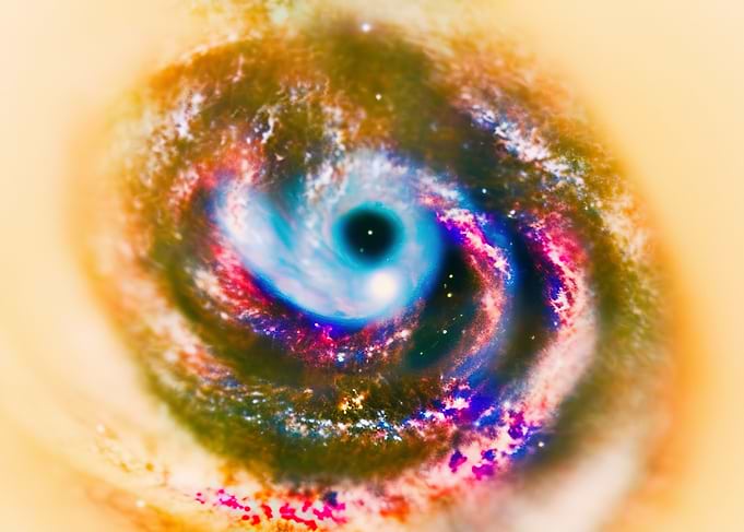Eye human macro spiral gal