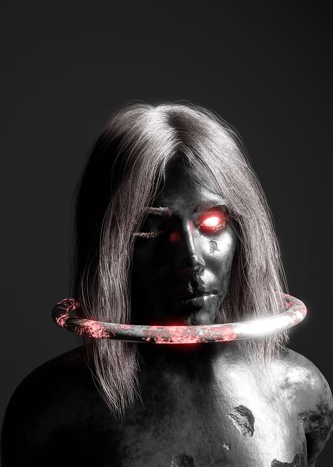 Shes Red 3D Render